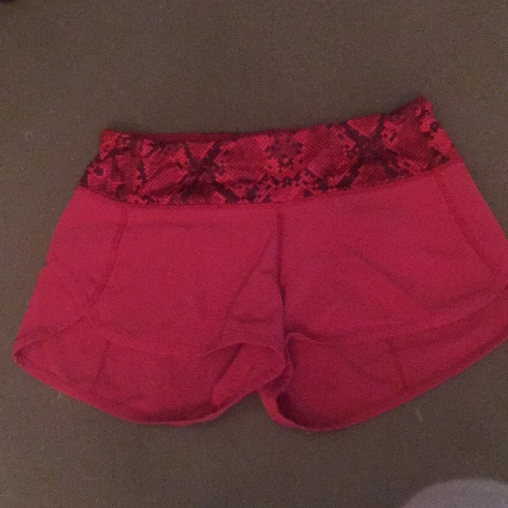 Lululemon speed shorts size 4- (4way no undies)